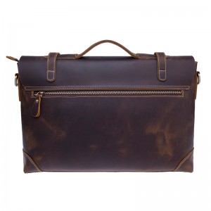 Laadukkaat hullu hevonen aito nahka miehet kannettava messenger laukku olkalaukut