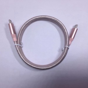 Nylon-bridittu datakaapeli tyypistä C tyyppiin C