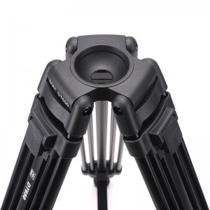 Uusi muotoilu Diat DT650 Professional -kameravideojalusta raskaseen jalustaan ​​alumiini-magnesiumseosta videokamerajalustaan