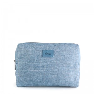 RPET kierrätetyn materiaalin kosmetiikkapussi