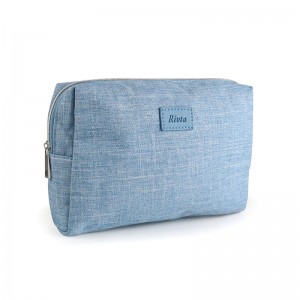 RPET kierrätetyn materiaalin kosmetiikkapussi