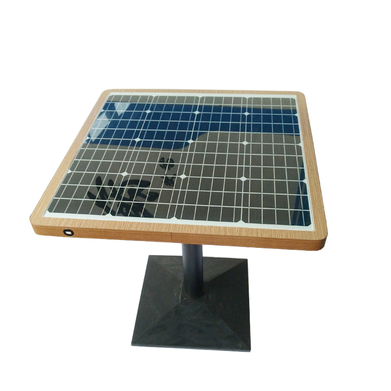 Aurinkoenergiapuhelimen USB ja langaton lataus WiFi Hot Spot Smart Garden Table