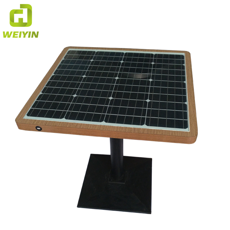 Aurinkoenergiapuhelimen USB ja langaton lataus WiFi Hot Spot Smart Garden Table