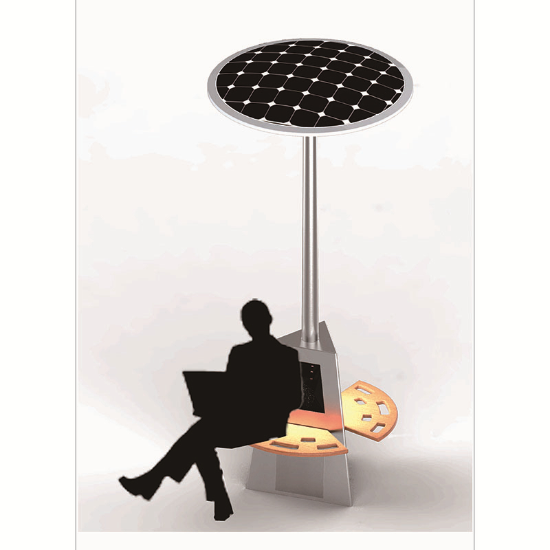 Älykäs aurinkoenergian USB-matkapuhelimen latausasema