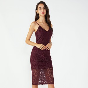 Pitsi kankaasta Balochi Women Night Seksikäs läpinäkyvä mekko