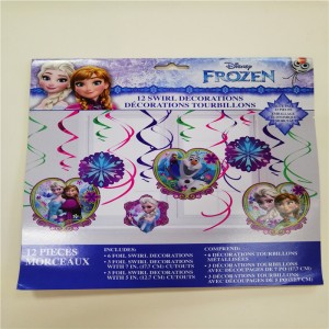 Foil Swirl -juhlakoristeet ilmapallo roikkuu