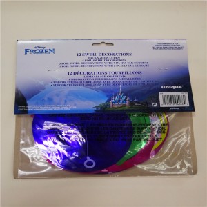 Foil Swirl -juhlakoristeet ilmapallo roikkuu