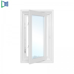 Vaakatasossa avautuvat sivut ripustettavat taloikkunat rakennusjärjestelmän kääntöikkunoihin