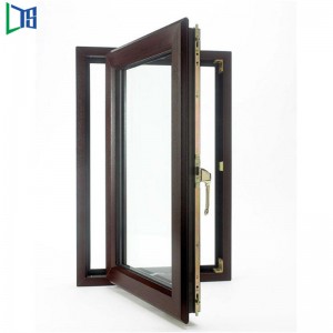 Foshan-kaksoislasitetut alumiini-ranskalaiset ikkunaikkunat asuintaloon, äänenkestävä