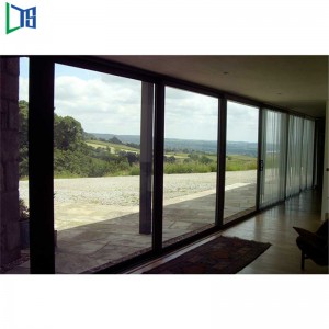 Alumiininen liukuovi, Starcker-ovi, kaksinkertaisella lasilla, As2047 -standardi Resdentrail- tai kaupallisiin luokkitaloihin