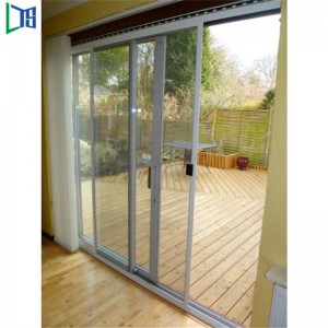 Liukulasiovi-valmistajat Alumiini-ovijauhepinnoite, joka on viimeistelty verkolla, kaupalliseen rakennukseen