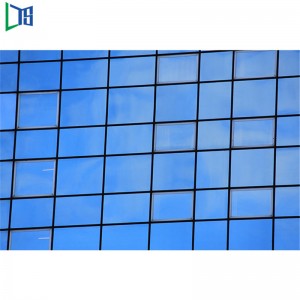 Eristävä kaksoislasitus, puolinäkyvä kehys, alumiininen verhoseinä kaupalliseen luokkaan