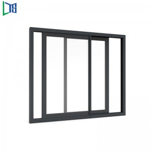 LYS 2002 Serise-liukuikkuna jauhemaalatulla valmiilla yhden- tai kaksoislasilla, nylonverkolla