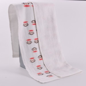 Yhden silmukan painettu käsipyyhe