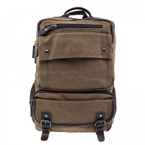 17SC-6571M tervetuloa OEM: n 15-vuotiaan tehtaan ympäristöystävälliseen kestävään 15,6-17,3 tuuman suurikapasiteettisiin miehiin mukautettuja reppuja vintage-kankaalle