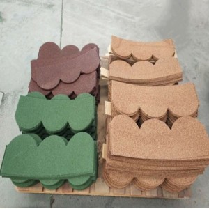 Värillinen kivi metalli kala-laatat