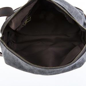 18SC-6777M tehtaan uuden muotoilun korkealaatuinen kangasmatkanjärjestäjäkosmetiikkalaukku hulluilla hevosnahkakoristeilla