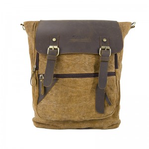 19SC-7909D vetoketju sulje tietokonelokero nahka läppä kangas miesten reppu