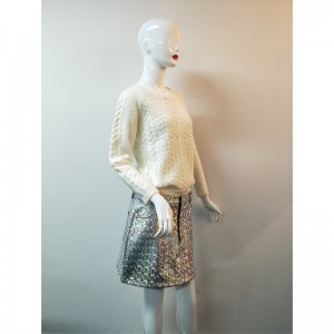 NAISTEN VALKOINEN NEULAKOOLA RLWS0020F