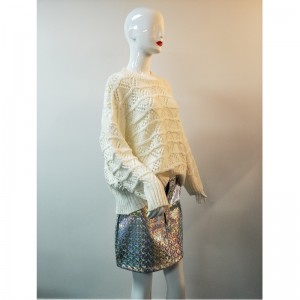 NAISTEN VALKOINEN CROCHET JUMPER RLWS0021F