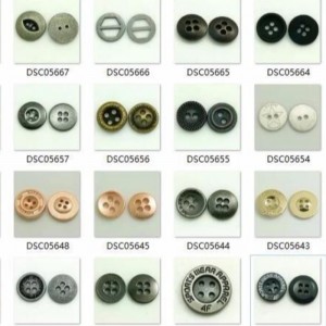 Muoti 10 - 19 mm: n hartsimaiset nelireikäiset ompeluspainikkeet vaatteille 2