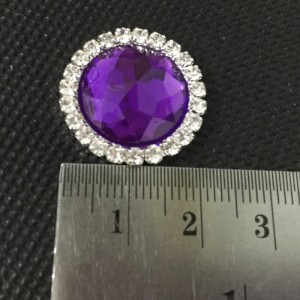 muoti koristeelliset eri värit pyöreä litteä takaisin tekojalokivi akryyli kristalli nappi 12