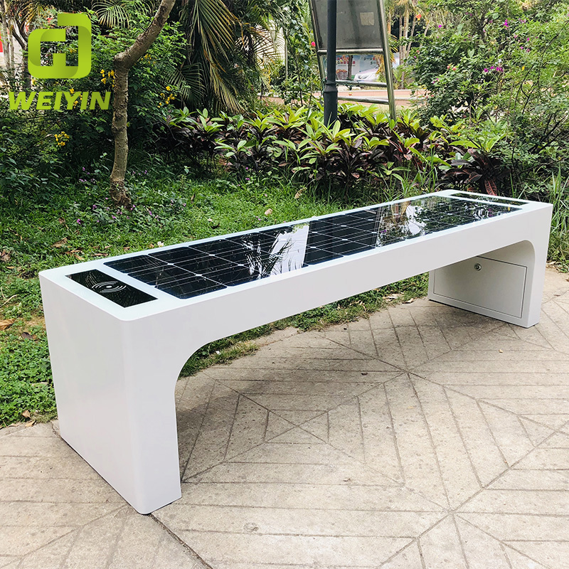 Solar Smart Street -huonekalujen kaupunkien istuimet ulkokäyttöön