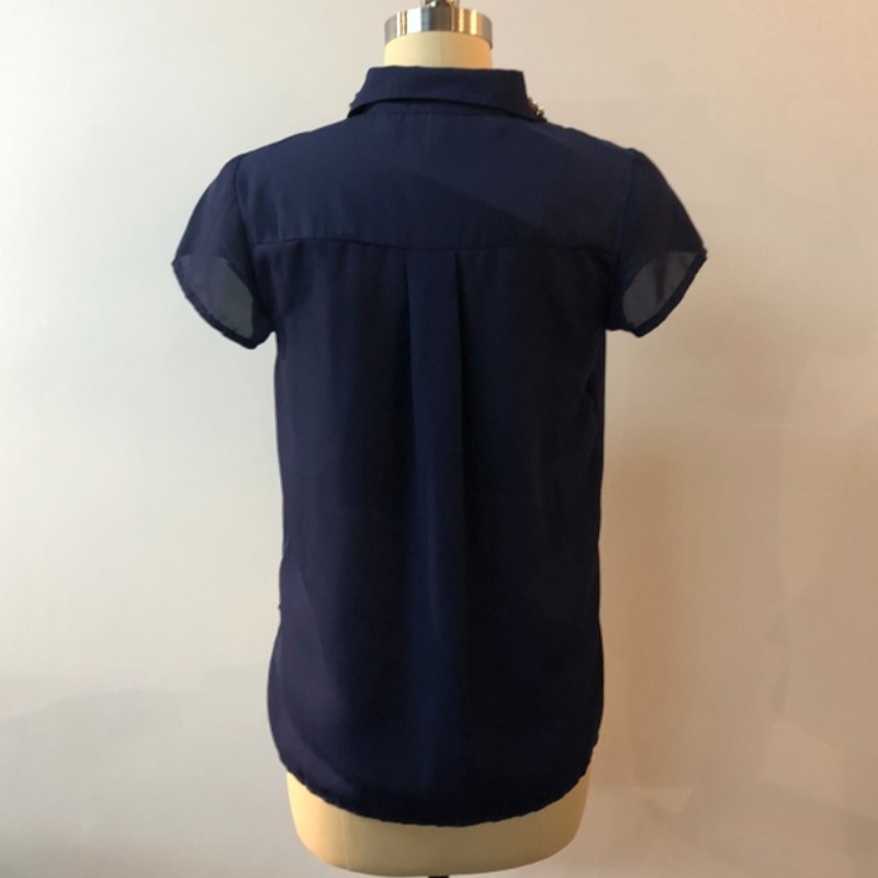 NAVY LYHYT HIHAINEN BLOUSE JLWB0011