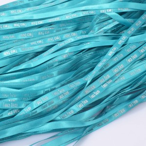 3 # Muokattu logo polyesteripainettua satiininauhaa