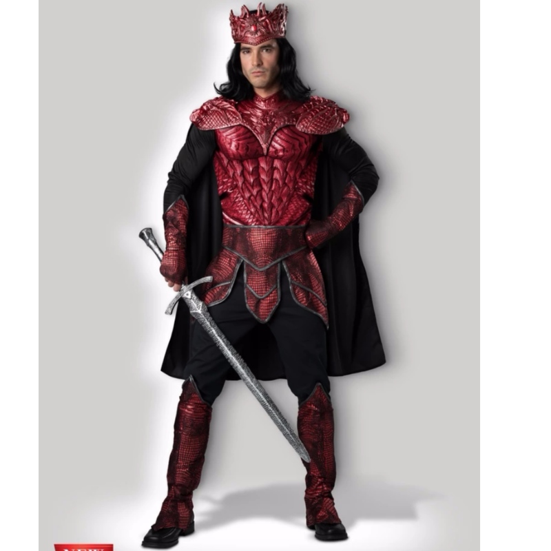 Halloween-pukujen tukkumyynti Dragon Warrior King -puku CM11122 tukku Kiinasta. Valmistaja suoraan