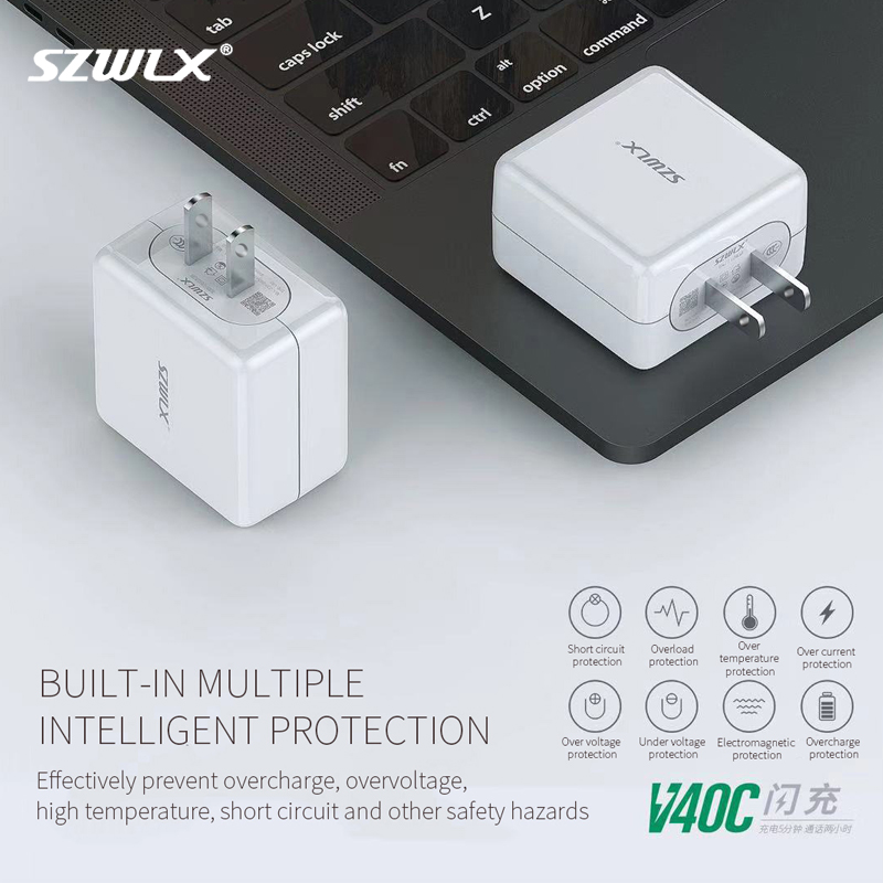 WEX - V40C OPPO VOOC - salamavirtasovitin, seinä laturi, matkalaturi