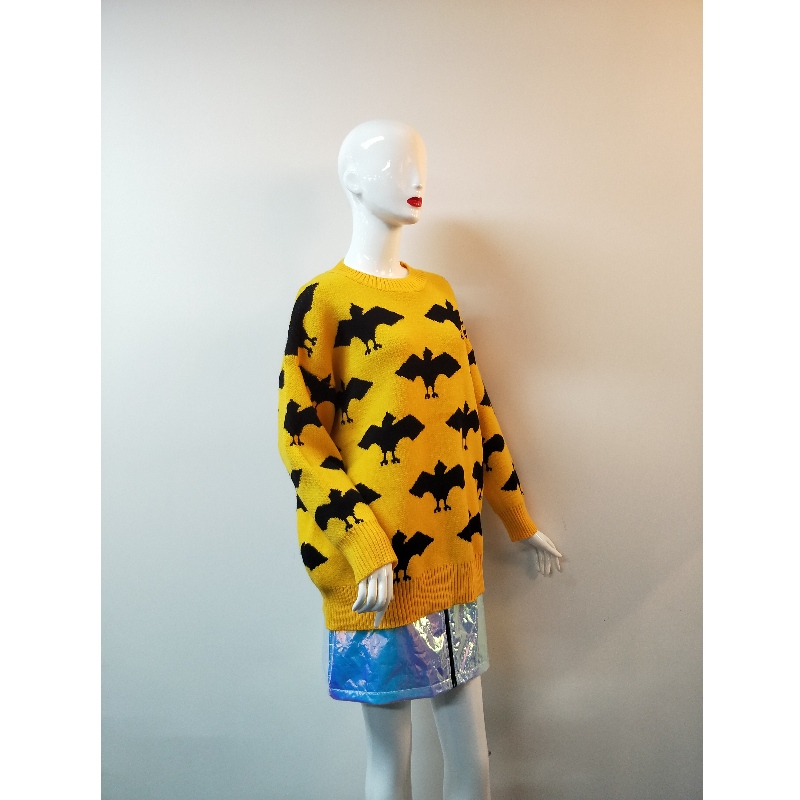 KELTAINEN PEINT LADIES SWEATER RLWS0124F