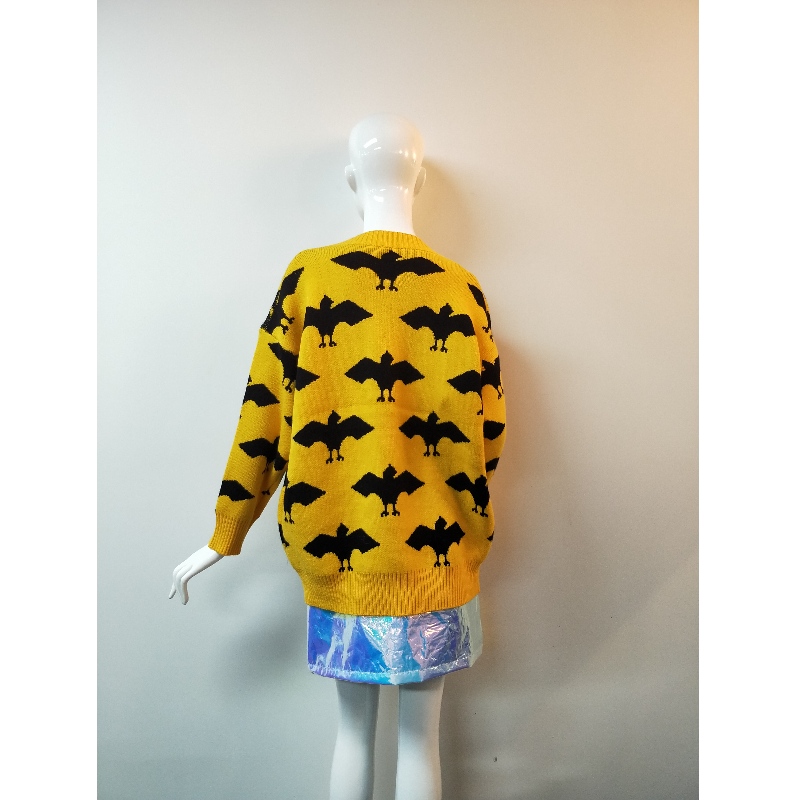 KELTAINEN PEINT LADIES SWEATER RLWS0124F