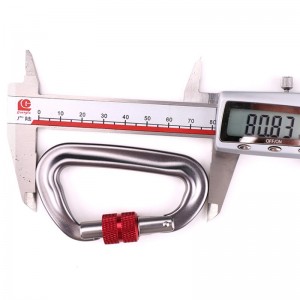 Ulkona koukku kiipeilyleirin päälukko karabinaattori monitoimimutteri kiipeily solki ulkona pikakiinnityslaitteet turvalukon havaitsemisreikä d-ruuvi päälukko ilmailun alumiiniseos