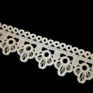 Laadukas maidon silkki pitsi 2,1 cm polyesteri pitsi leikkaus Guipure pitsi leikata