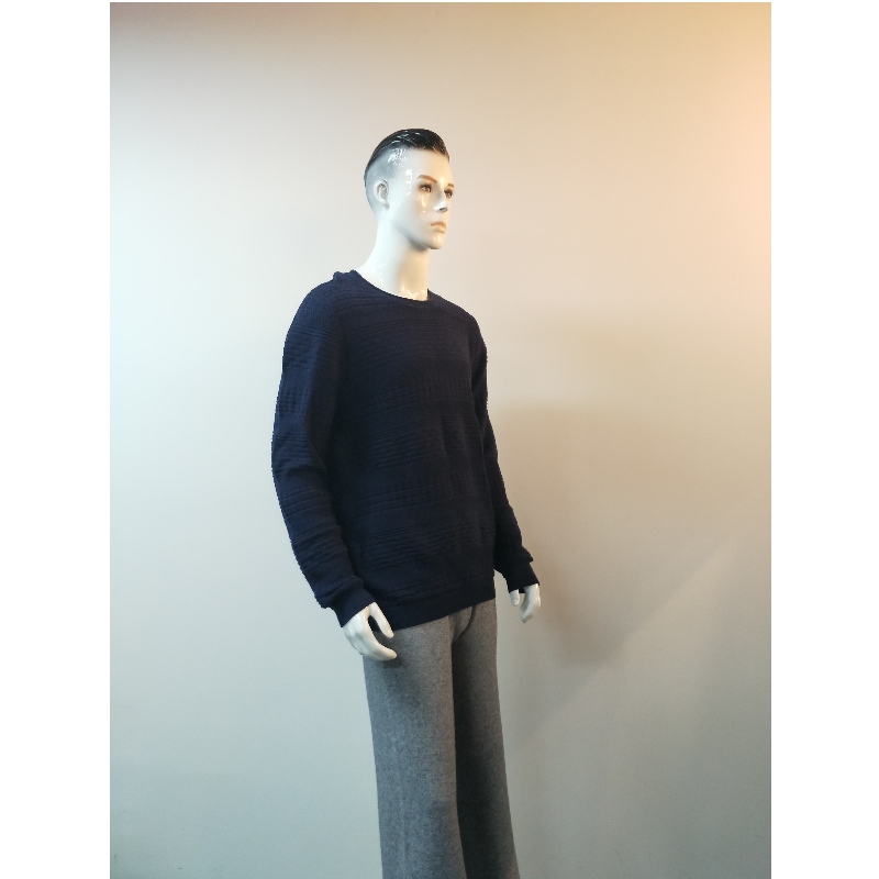 NAVY CREW SWEATER RLMS0044F