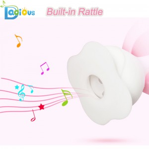 Uusi muotoilu Turvallisuus Vauva Teether Rattle Food Grade Silikoni Baby Teether BPA Free Vauva Teether