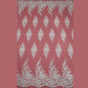 MF510CGB 135 CM -mallin brodeerattu mekko häät koristeellinen ompelu-pitsi-apliketti koriste-esine vaatetustarvikkeille