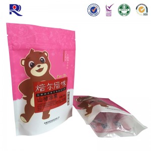 laminoitu muovinen vetoketjupussi välipaloja varten