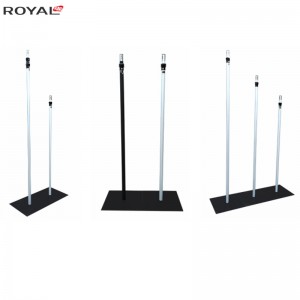 Pipe and Drape Säädettävä pystysuora 5ft-8ft