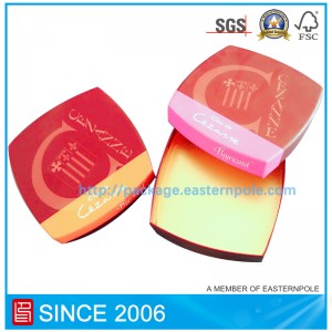 Ylellinen jäykkä suklaapakkaus, jossa on pahvi