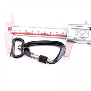 Koukkukiipeily camping päälukko karabinaattori vuorikiipeilyn lukko monitoimi vuorikiipeilyn solki ulkona nopea saalis nopea putoaminen varusteiden turvalukko koukulla eläin koira CLIPS ilmailun alumiiniseos