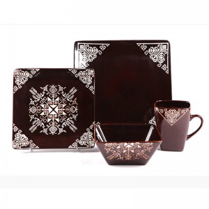 Halvat keraaminen hieno posliini Perinteiset etiopialaiset päivällissarjat