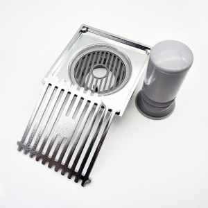 Kylpyhuoneessa lineaarinen lattiakaivo