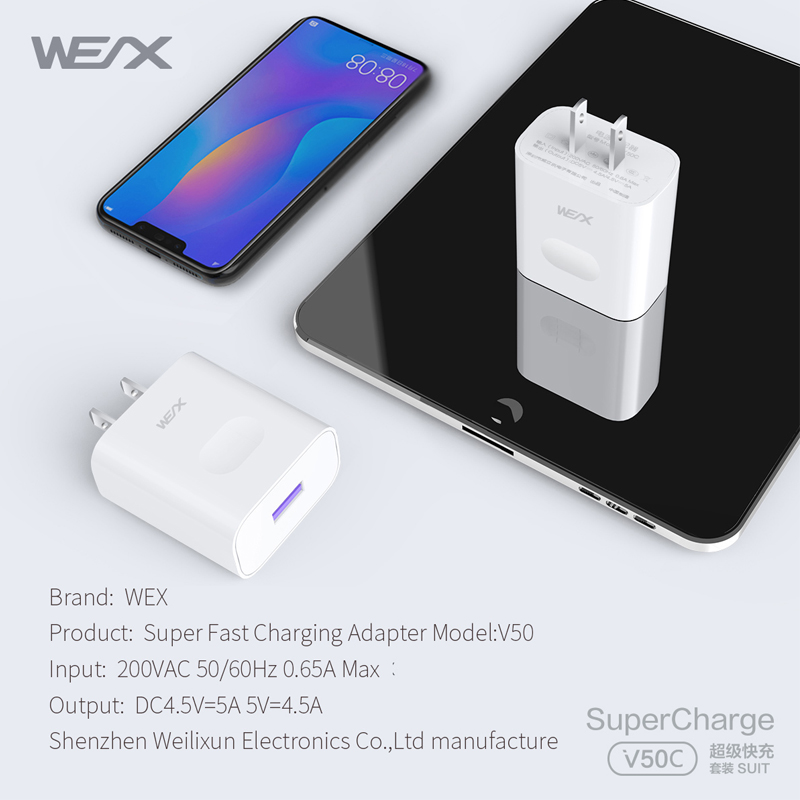 WEX V50C ja V45C Quick Charger 3.0