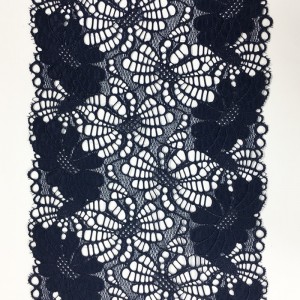 Nailon spandex-joustava leveä pitsi 18 cm leveillä pitsiä alusvaatteisiin tai vaatteisiin