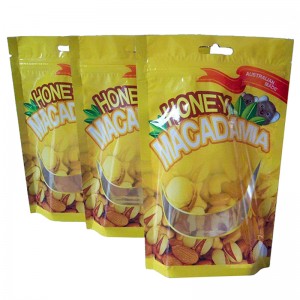 Kiina toimittajat mittatilaustyönä painettu muovinen stand-tasku, karkkia tai sokeria tai välipalaa käyttää mylar ziplock laukkuja, elintarvikelaatuista doypack