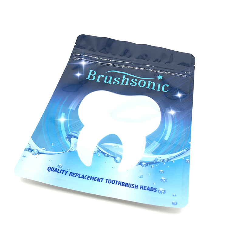 Korkealaatuinen mittatilaustyönä hajua kestävä suikale alumiinifolio läpinäkyvä muovinen hammasharjapussi