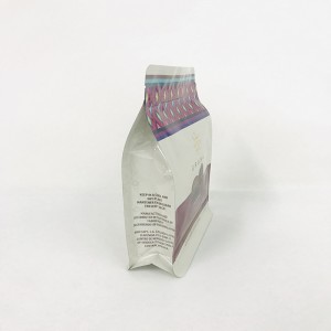 kuuma myynti 8 sivusivun sinetti räätälöity suunnittelu logo painettu ruoka suklaan pakkauspussi