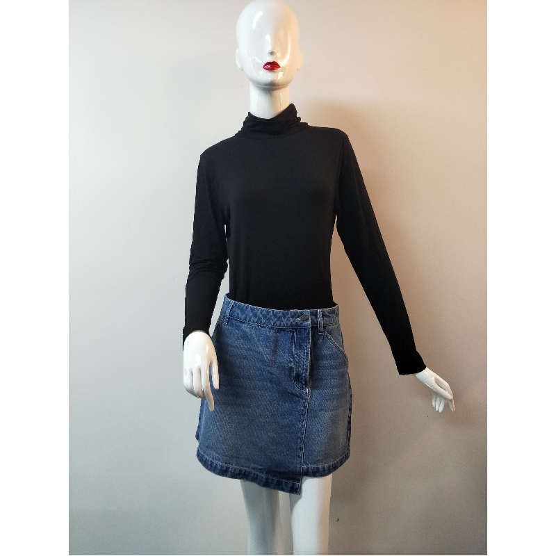 LADIES \ LIGHT WASH DENIM SKIRT RLWSK0001M